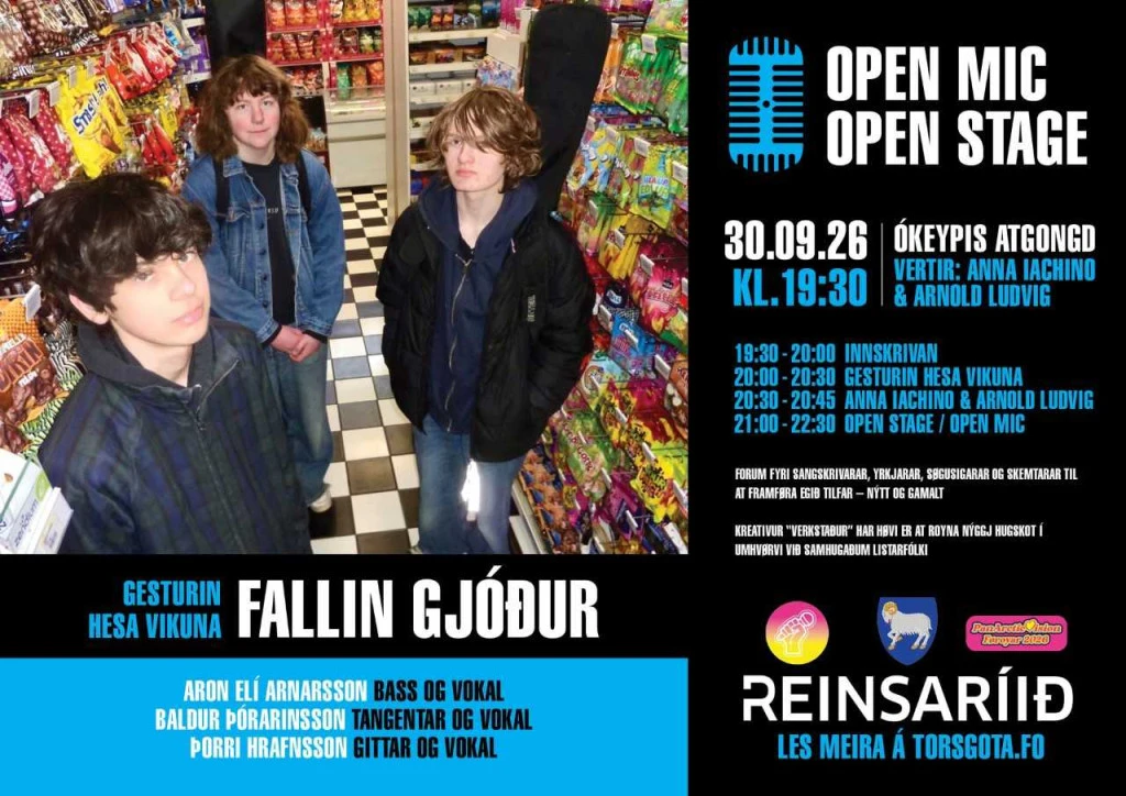 Open Mic / Open Stage с Falinn Gjóður