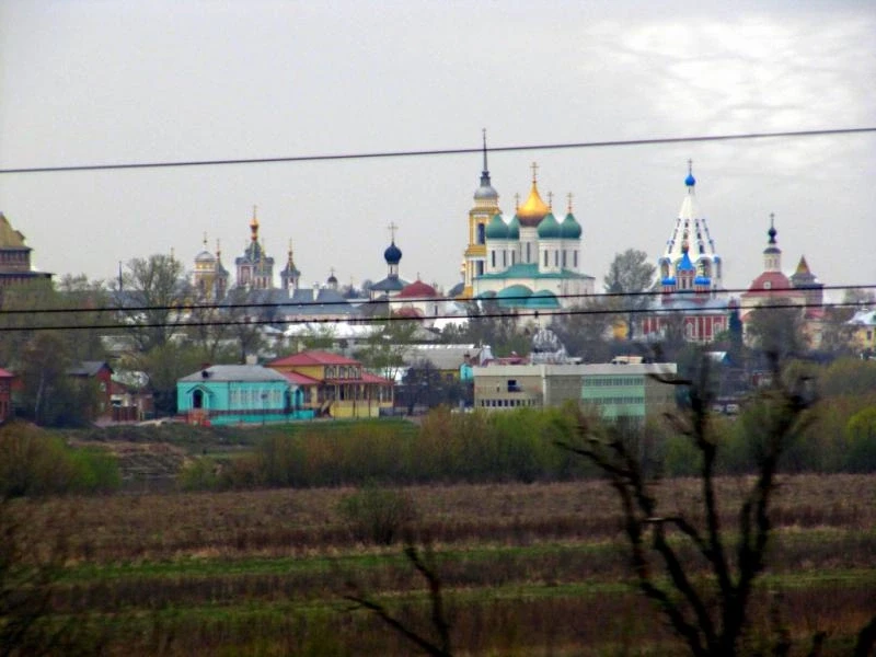 Коломна из окна поезда