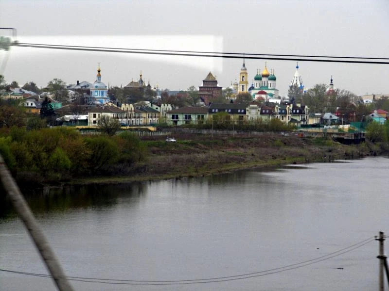 Коломна из окна поезда