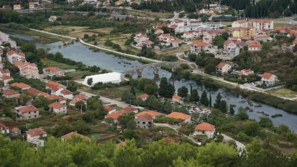 Панорама на Требинье и река Требишница
