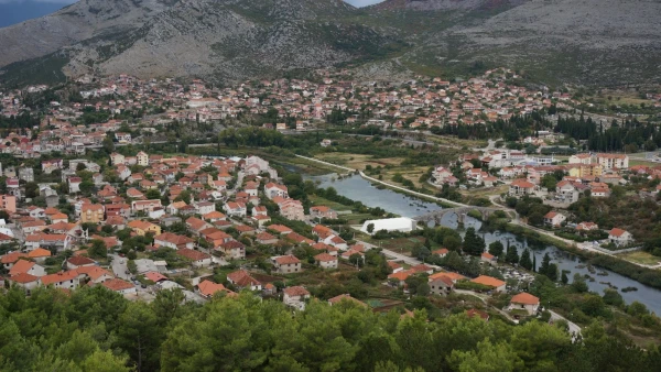Панорама на Требинье и река Требишница