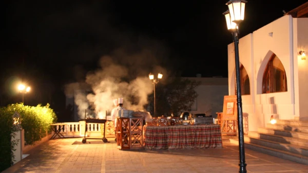 гриль у ресторана. день египта.