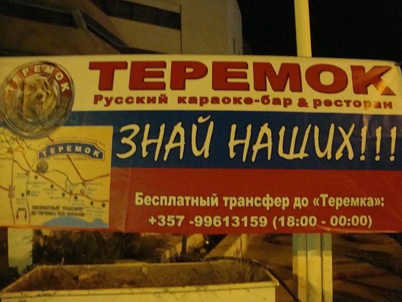 Вот такое приглашение в русский ресторан ТЕРЕМОК