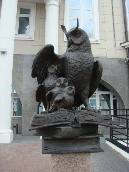 У библиотеки