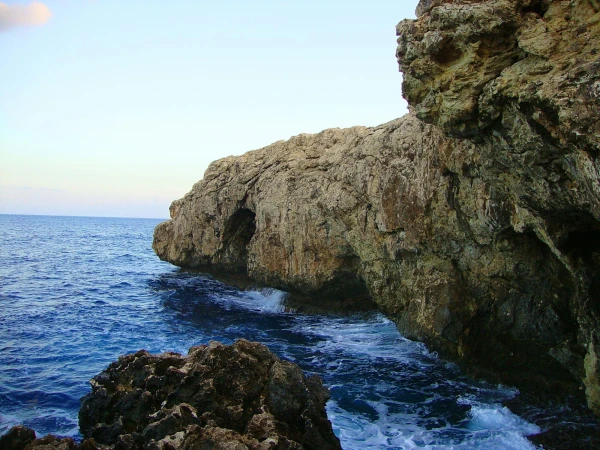 Cape Greko. Морские пещеры