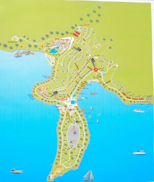Карта отеля