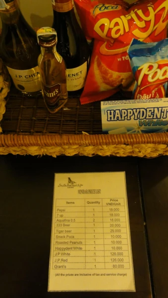 прайс на минибар