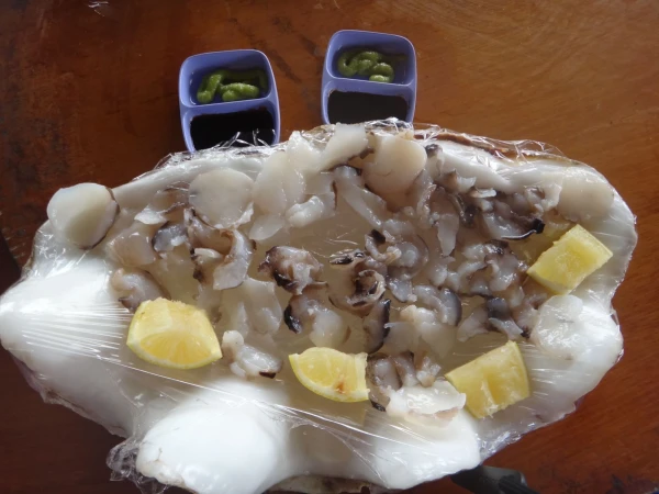 Та самая ракушка, в сыром виде