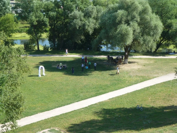 Вид с обзорного кургана