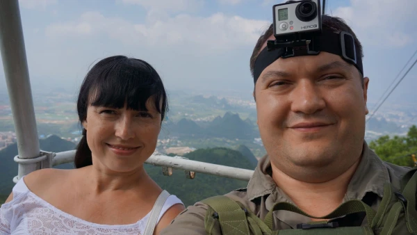 Селфи на фуникулере:)