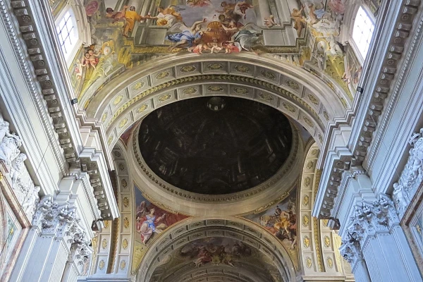 церковь Sant' Ignazio di Loyola, с нарисованным куполом!