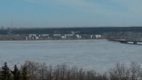 Вид на Заволжскую часть города
