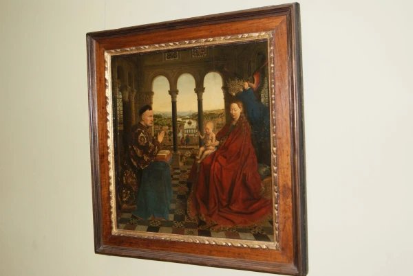 Musée du Louvre: "Мадонна канцлера Ролена", автор - Эйк Ян Ван  