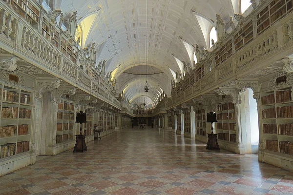 Мафра, королевский дворец, библиотека
