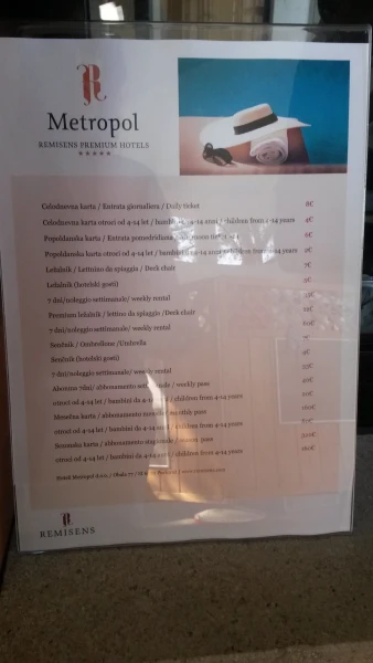 Пляж Metropol отеля Remisens Premium 5*