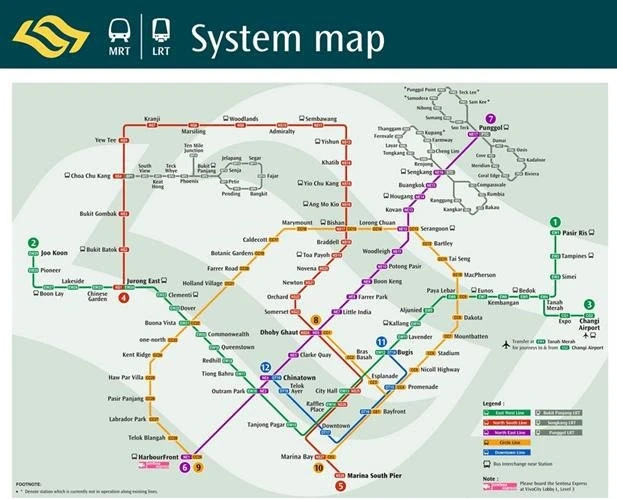 Карта метро Синга
