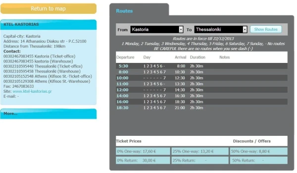 Расписание автобусов