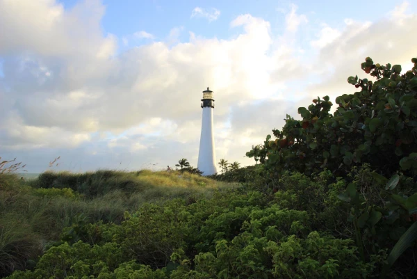 Остров Ки Бискейн. Парк Bill Baggs Cape Florida State Park. Маяк Cape Florida.