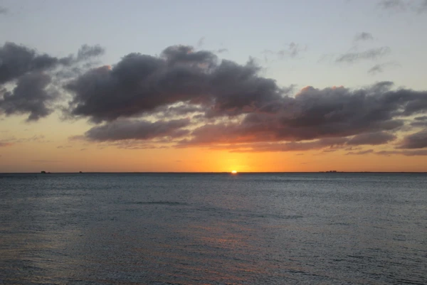 Остров Ки Бискейн. Парк Bill Baggs Cape Florida State Park. Закат.