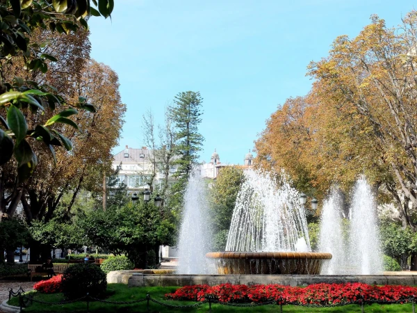 Фонтаны в парке Аламеда (Parque de A Alameda)  