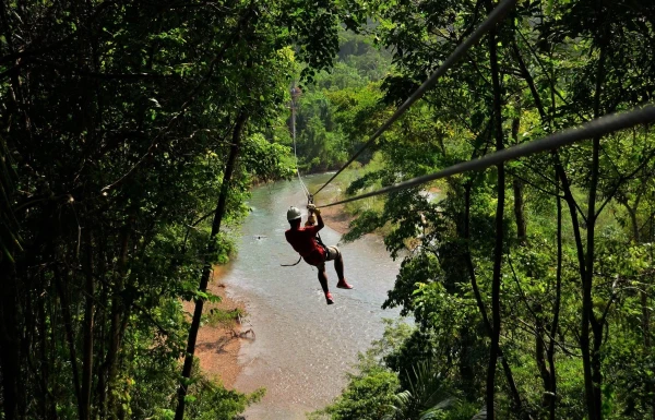 Zipline Adventure по джунглям Белиза.