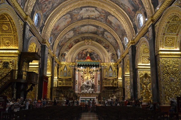 В Соборе Святого Иоанна Крестителя (St.John`s Co-Cathedral&amp;Museum)