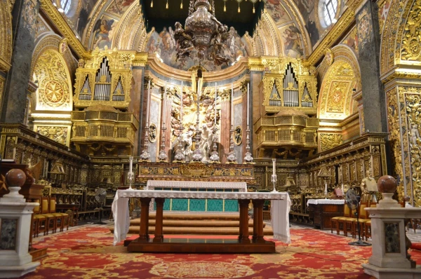 В Соборе Святого Иоанна Крестителя (St.John`s Co-Cathedral&amp;Museum)