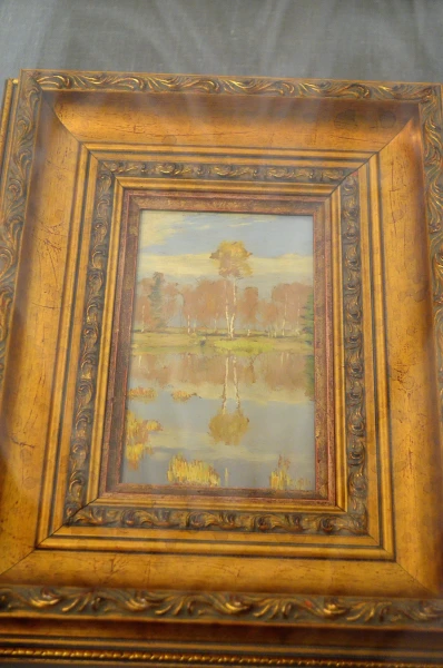 В Художественной галерее. И.И. Левитан "Осень"