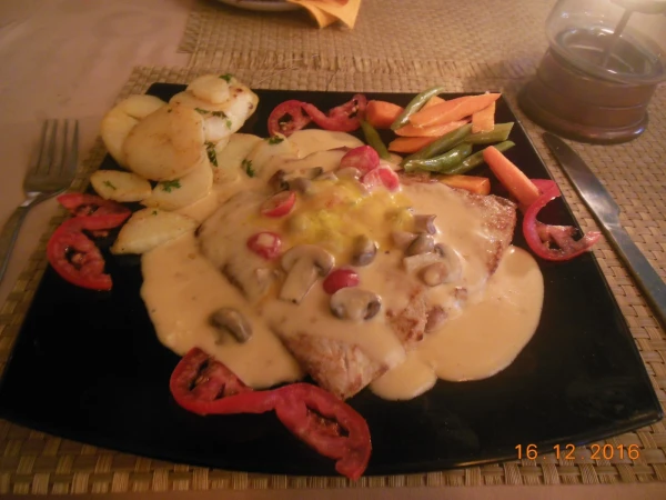 рыба с грибами