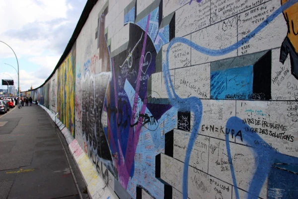 Галерея "East Side Gallery" на Берлинской стене..