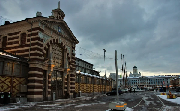 Старый крытый рынок Хельсинки. 