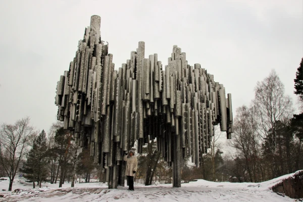 Хельсинки. Мемориал Я. Сибелиуса.