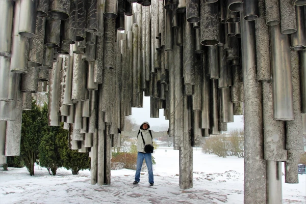 Хельсинки. Мемориал Я. Сибелиуса.