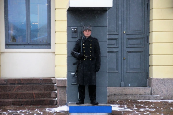 Президентский дворец. Почётный караул.