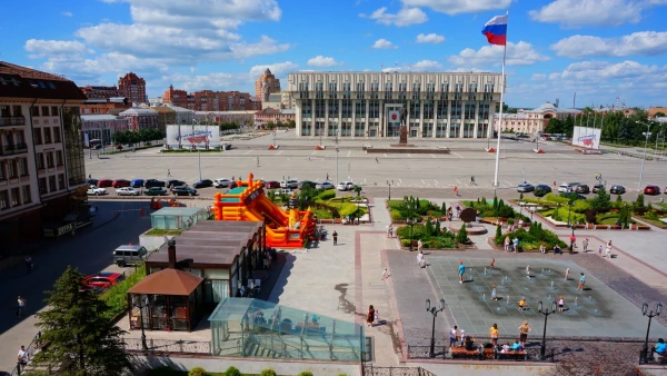 Вид с террасы ресторана Пряник