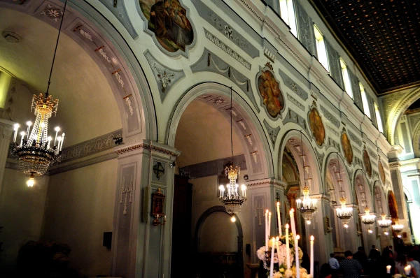 В церкви Ла Ганча (Chiesa S.Maria degli Angeli (La Gancia)