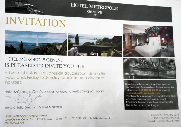 Hotel Metropole Geneve