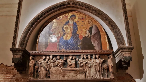 Basilica Frari, Паоло Венециано "Мадонна с младенцем и святыми"