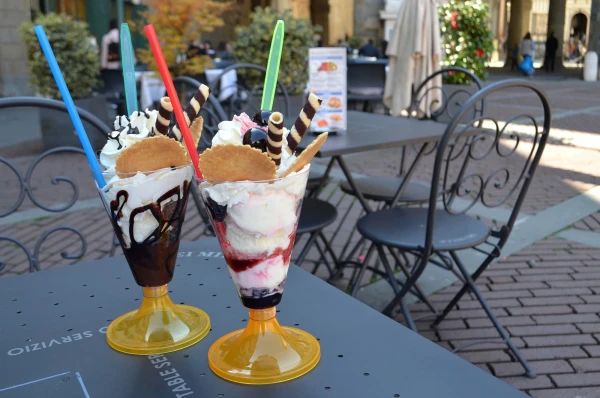 В кафе на Piazza Vecchia