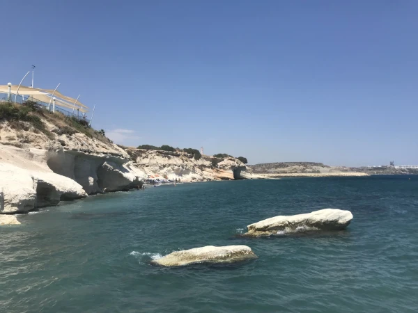 Governors beach, белые скалы