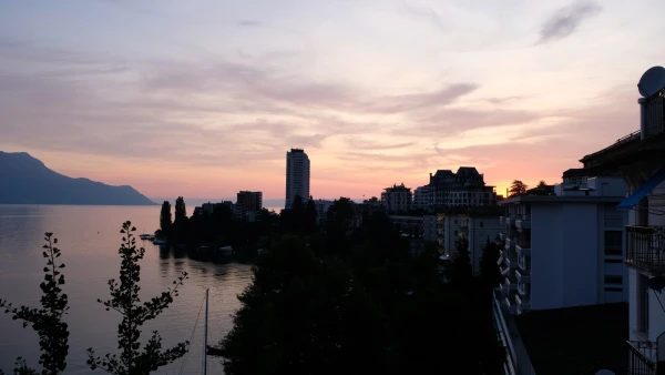 Розовый вечер в Монтрё