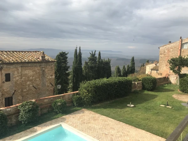 Виды из отеля на долину Val d”Orcia