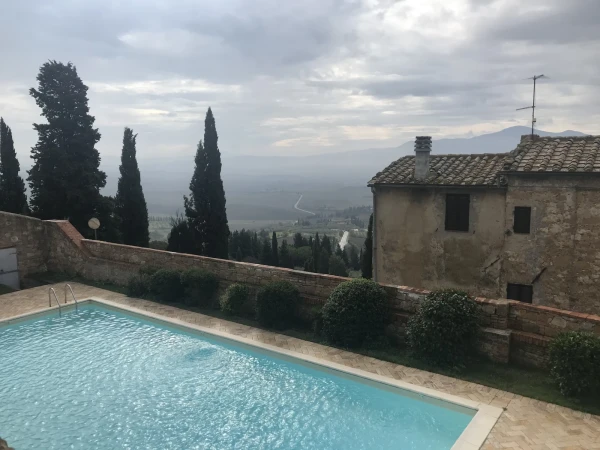 Виды из отеля на долину Val d”Orcia