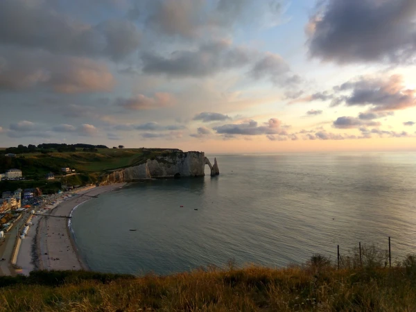 Закат с Falaise d’Amont