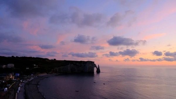 Закат с Falaise d’Amont