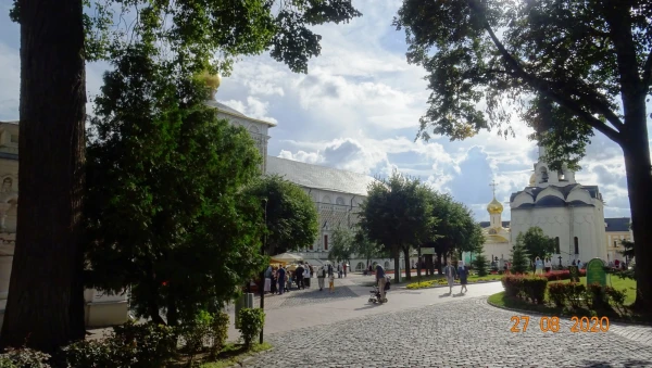 В Лавре...