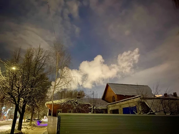 06.01.2021. Рождественский Сочельник. В небе облако словно голубь