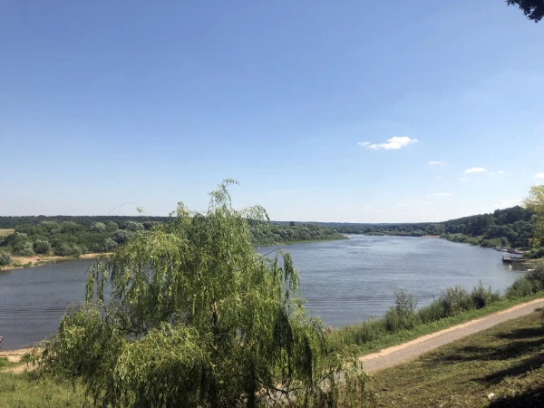 На берегу Оки в Тарусе