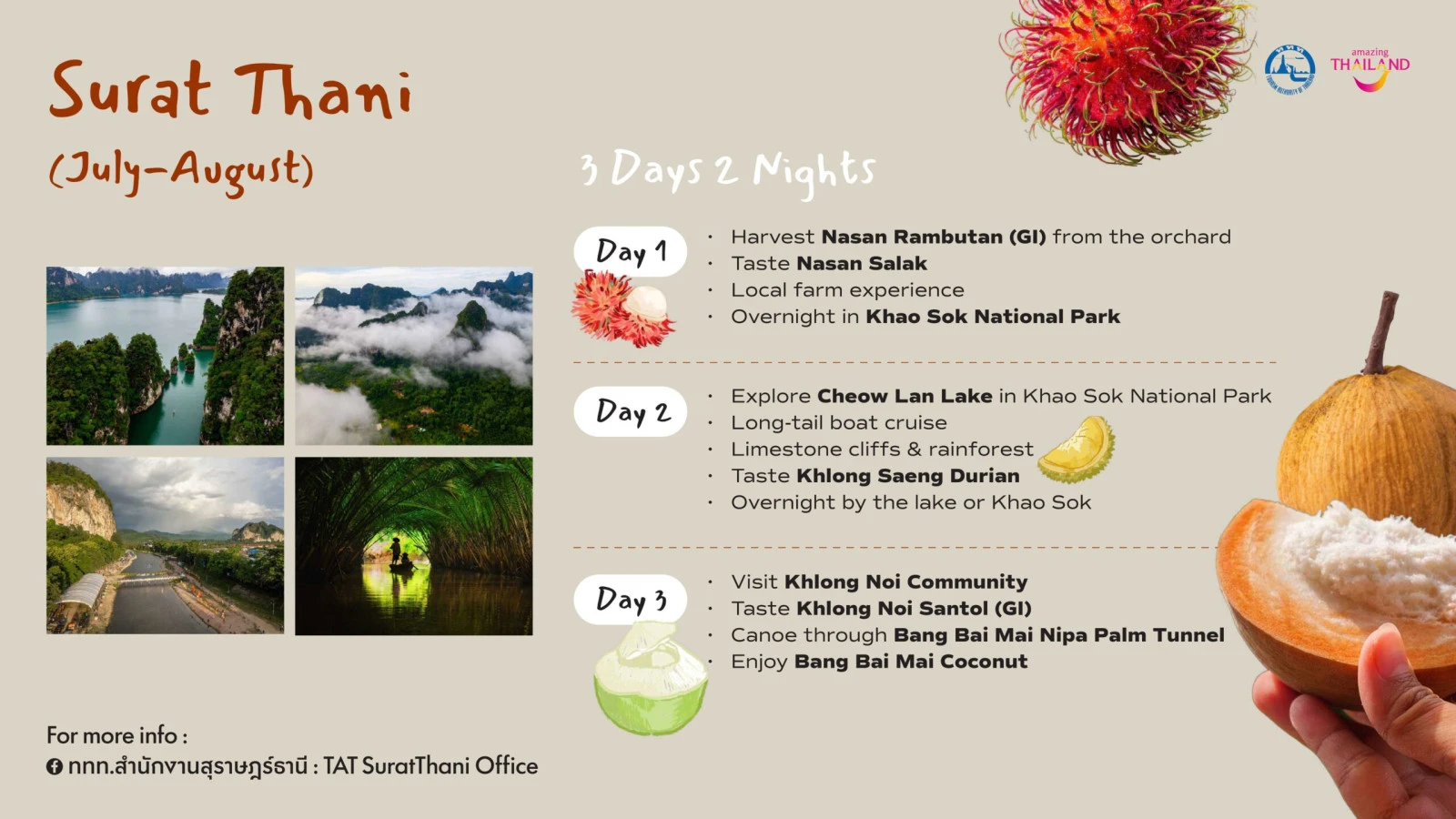 Юг Таиланда по сезонам: проект Southern MUST TASTE Thai Fruits