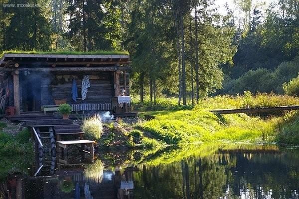 Вырумааская курная баня в Мооска